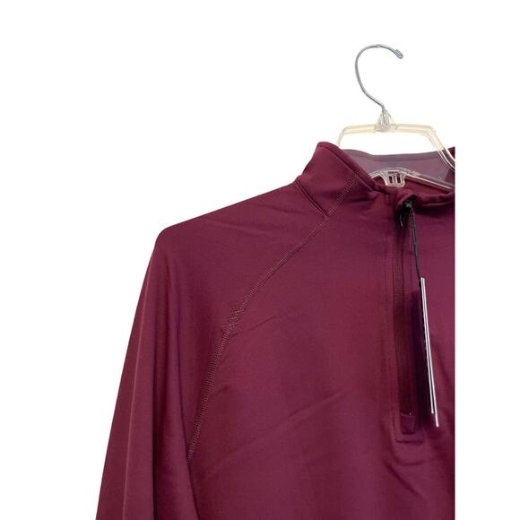 Rhone Session 1/4 Zip Pullover Sweater Men Size Small Grape Wine Pique Golf NWT - Picture 6 of 11